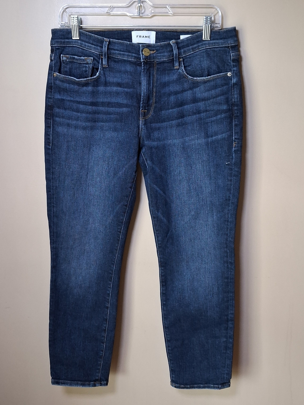 Frame Women's Le Garcon Boyfriend Crop Jean; Size 27